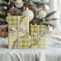 Yellow Hawaii Palaka Wrapping Paper Hawaiian Pikake Lei LT05 - Polynesian Pride