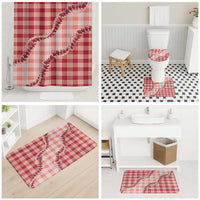 Red Hawaii Palaka Bathroom Set Hawaiian Pikake Lei LT05 - Polynesian Pride