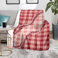 Red Hawaii Palaka Blanket Hawaiian Pikake Lei