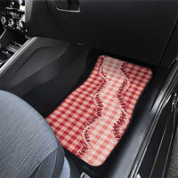 Red Hawaii Palaka Car Mats Hawaiian Pikake Lei