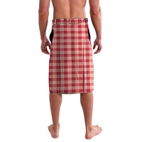 Red Hawaii Palaka Lavalava Hawaiian Pikake Lei