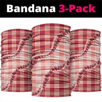 Red Hawaii Palaka Neck Gaiter Hawaiian Pikake Lei LT05 package One Size: 25*50cm Red - Polynesian Pride