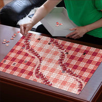Red Hawaii Palaka Puzzle Hawaiian Pikake Lei