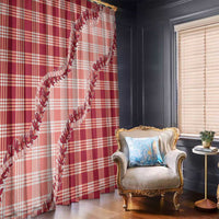 Red Hawaii Palaka Window Curtain Hawaiian Pikake Lei LT05 - Polynesian Pride