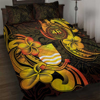 Personalised Kiribati Independence Day Quilt Bed Set 46th Anniversary