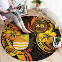 Personalised Kiribati Independence Day Round Carpet 46th Anniversary