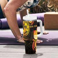 Personalised Kiribati Independence Day Tumbler With Handle 46th Anniversary