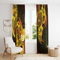 Personalised Kiribati Independence Day Window Curtain 46th Anniversary