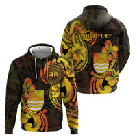 Personalised Kiribati Independence Day Zip Hoodie 46th Anniversary