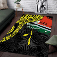 Vanuatu Penama Day Area Rug Grunge Flag Style - Polynesian Pride