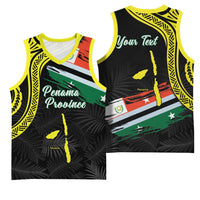 Personalised Vanuatu Penama Day Basketball Jersey Grunge Flag Style - Polynesian Pride