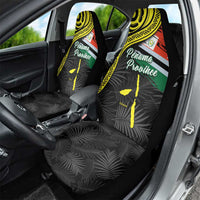 Vanuatu Penama Day Car Seat Cover Grunge Flag Style - Polynesian Pride