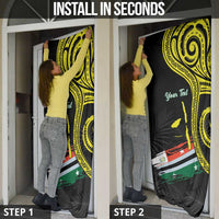 Vanuatu Penama Day Door Cover Grunge Flag Style - Polynesian Pride