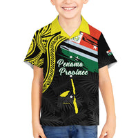 Personalised Vanuatu Penama Day Family Matching Long Sleeve Bodycon Dress and Hawaiian Shirt Grunge Flag Style - Polynesian Pride