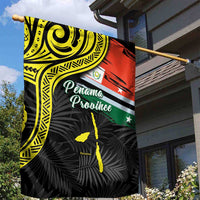 Vanuatu Penama Day Garden Flag Grunge Flag Style - Polynesian Pride