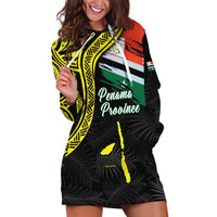 Personalised Vanuatu Penama Day Hoodie Dress Grunge Flag Style - Polynesian Pride