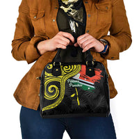 Vanuatu Penama Day Shoulder Handbag Grunge Flag Style - Polynesian Pride