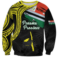 Personalised Vanuatu Penama Day Sweatshirt Grunge Flag Style - Polynesian Pride