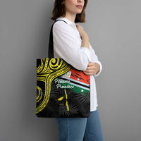 Vanuatu Penama Day Tote Bag Grunge Flag Style - Polynesian Pride