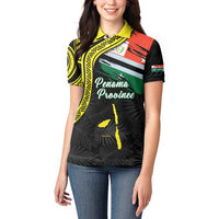 Personalised Vanuatu Penama Day Women Polo Shirt Grunge Flag Style - Polynesian Pride