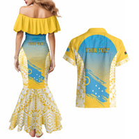 Personalised Vanuatu Sanma Day Couples Matching Mermaid Dress and Hawaiian Shirt Special Style - Polynesian Pride