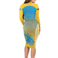 Personalised Vanuatu Sanma Day Family Matching Long Sleeve Bodycon Dress and Hawaiian Shirt Special Style - Polynesian Pride