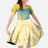 Personalised Vanuatu Sanma Day Family Matching Off Shoulder Maxi Dress and Hawaiian Shirt Special Style - Polynesian Pride