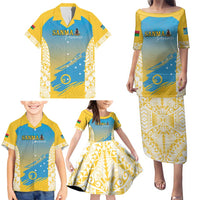 Personalised Vanuatu Sanma Day Family Matching Puletasi and Hawaiian Shirt Special Style - Polynesian Pride