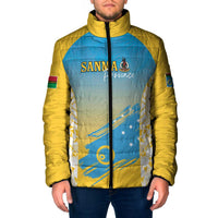 Personalised Vanuatu Sanma Day Padded Jacket Special Style - Polynesian Pride