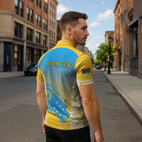 Personalised Vanuatu Sanma Day Zipper Polo Shirt Special Style - Polynesian Pride