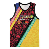 Love Torba PNG Day Basketball Jersey Together We Grow - Polynesian Pride