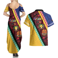 Love Torba PNG Day Couples Matching Summer Maxi Dress and Hawaiian Shirt Together We Grow - Polynesian Pride