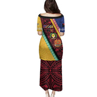 Love Torba PNG Day Family Matching Puletasi and Hawaiian Shirt Together We Grow - Polynesian Pride