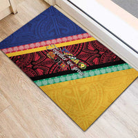 Love Torba PNG Day Rubber Doormat Together We Grow - Polynesian Pride