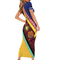 Love Torba PNG Day Short Sleeve Bodycon Dress Together We Grow - Polynesian Pride