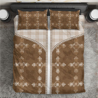 Beige Hawaii Paniolo Quilt Motif Bedding Set