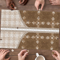 Beige Hawaii Paniolo Quilt Motif Puzzle