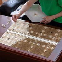 Beige Hawaii Paniolo Quilt Motif Puzzle