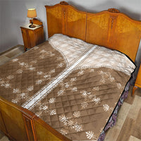 Beige Hawaii Paniolo Quilt Motif Quilt