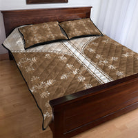 Beige Hawaii Paniolo Quilt Motif Quilt Bed Set