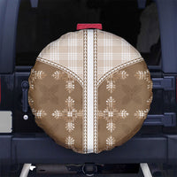 Beige Hawaii Paniolo Quilt Motif Spare Tire Cover