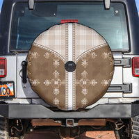 Beige Hawaii Paniolo Quilt Motif Spare Tire Cover