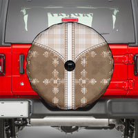 Beige Hawaii Paniolo Quilt Motif Spare Tire Cover
