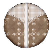 Beige Hawaii Paniolo Quilt Motif Spare Tire Cover