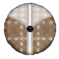 Beige Hawaii Paniolo Quilt Motif Spare Tire Cover