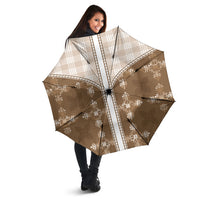 Beige Hawaii Paniolo Quilt Motif Umbrella