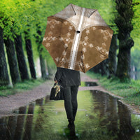 Beige Hawaii Paniolo Quilt Motif Umbrella