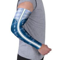 Blue Hawaii Paniolo Quilt Motif Arm Sleeves