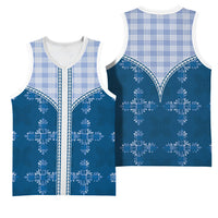 Blue Hawaii Paniolo Quilt Motif Basketball Jersey