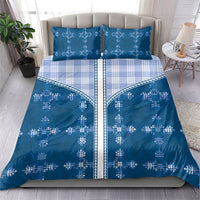 Blue Hawaii Paniolo Quilt Motif Bedding Set